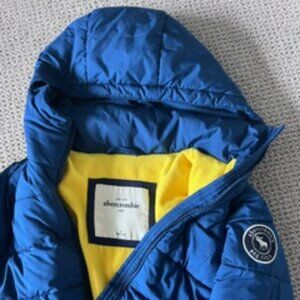 abercrombie kids fleece lined winter puffer coat